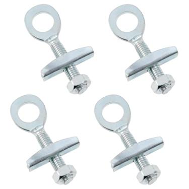 Imagem de FINBe 4 peças regulador de corrente de bicicleta botão fixo zíper corrente tensor fixação de roda para bicicletas dobráveis mountain bikes, etc