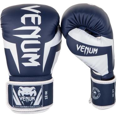 Imagem de Venum Luvas de boxe Elite - Branco/Azul-marinho