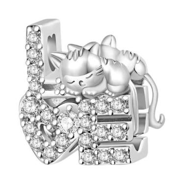 Imagem de Pingente Charm De Pirulito Arco-Íris Snoopy E Winnie the Pooh Em Prata