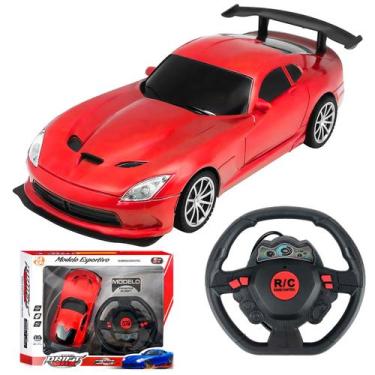 Imagem de Veículo Drift Max Vermelho Com Aerofólio Controle Remoto Esportivo Esc