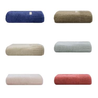 Imagem de Toalha de Banho Grossa 500g/m² Premium Velour Camesa 100% Algodão, Azu