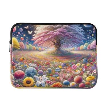 Imagem de Capa protetora para notebook com flores de verão à prova de choque, capa para dispositivo eletrônico portátil, 15-15,6 polegadas