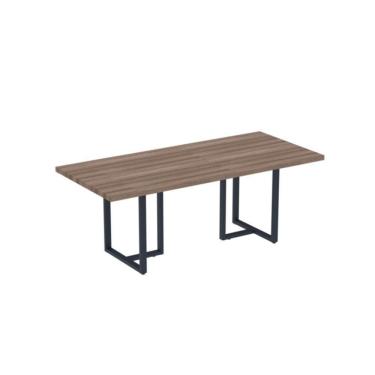 Imagem de Mesa Reunião Retangular 2000x900mm Pe40tub Walnut-azul Delrei