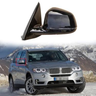 Imagem de Espelhos laterais de substituição para BMW X5 F15 2014 2015 2016 2017 Espelho lateral do motorista de carro para BMW X5 acessórios montagem de espelho retrovisor elétrico dobrável aquecimento luz