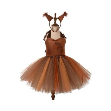 Imagem de Fantasia De Esquilo Para Crianças Para O Halloween, Vestido De Animal 