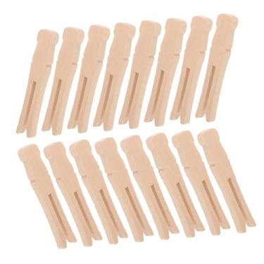 Imagem de Kichvoe 100 peças de prendedores de roupa de madeira multiusos grampos de colcha à prova de vento alfinetes para secar toalhas de lavanderia cobertores artesanato forte aderência leve