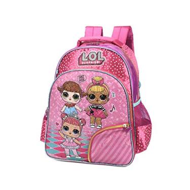 Imagem de MOCHILA ESCOLAR FEMININA BONECA LOL SURPRISE ORIGINAL LUXCEL 34601 ROSA