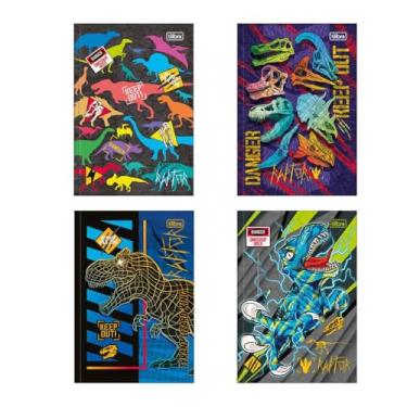 Imagem de Caderno 1/4 Broch Cd 80 Folhas, Raptor, 21 mm, Tilibra - SORTIDO, Multicolor, 309575