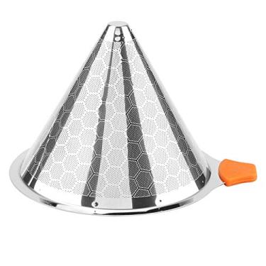 Imagem de GLOGLOW Suprimentos para café e chá Filtro de café, Gotejador de Malha de Camada Dupla Com Alça de Silicone, Prata, 4,92 X 3,54 X 0,39 Polegadas de Aço Inoxidável Americano Nan