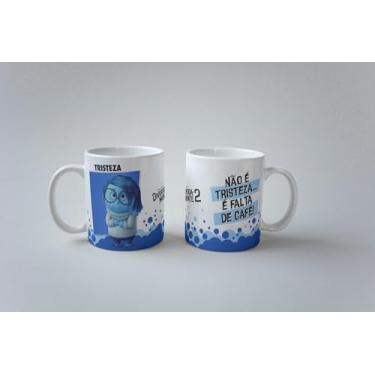 Imagem de Caneca Porcelana Xícara Divertidamente Todos Os Personagens (Tristeza)