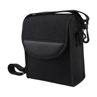 Imagem de ZGUZMCMK Bolsa para binóculos, proteção, estojo de couro prático para transporte e organização, ideal para observação de pássaros, Comprimento 15.3 Cm
