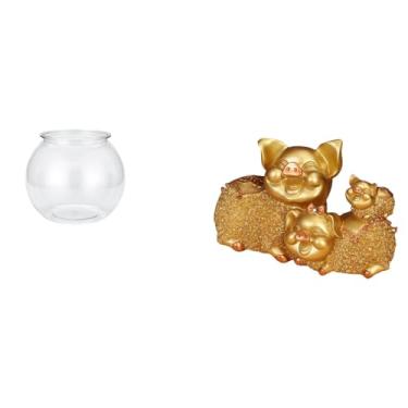 Imagem de Whtkoph Ornamento Transparente para Aquário Pequeno, Vaso, Mesa, Estatueta Decorativa para Casa, Estátua Moderna de Animal Colecionável.