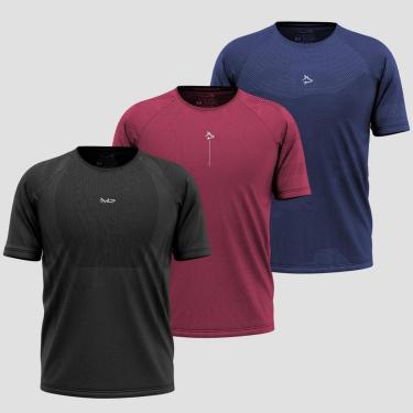 Imagem de Kit 3 Camisetas Apex Sem costura Alpha Co-Masculino