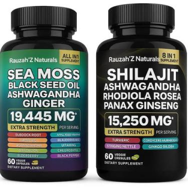 Imagem de Pacote Sea Moss e Shilajit - Ashwagandha, óleo de semente preta - Marc