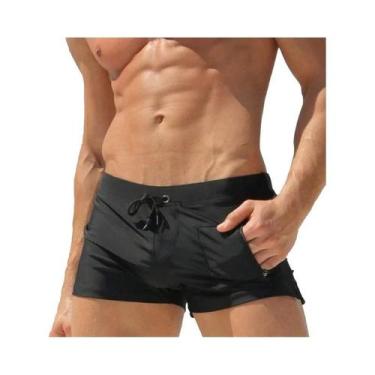 Imagem de Shorts de Praia Masculinos - Roupa de Banho Respirável e de Secagem Rá