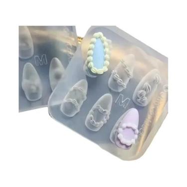 Imagem de Molde De Silicone Para Unhas Com Laço 3D Sweet Ribbon, 90 Formas, Estê