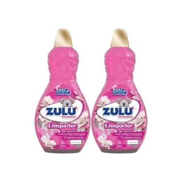 Imagem de Kit 2 Limpador Perfumado Zulu Talco 1L – Limpeza Profunda com Perfume Sofisticado e Prolongado