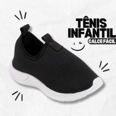 Imagem de Tênis infantil menina tecido calce facil tamanho 20 ao 33 - Kids Calça
