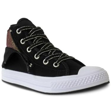 Imagem de Tênis Cano Alto Infantil Menina 23ao34 Casual Fashion 11.146 (Preto, BR, Criança de 4 a 8 anos, Numérico, 28)