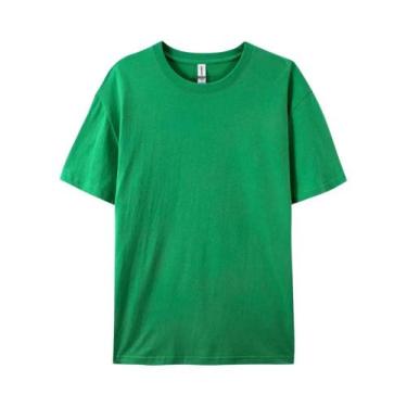 Imagem de Camisetas Femininas De Algodão 100% Lisas Esportivas De Manga Curta Br