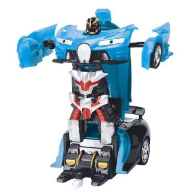 Imagem de Carrinho Transformável Controle Remoto Megaformers Auto Neptune Azul