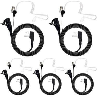 Imagem de Zovfam Fone de ouvido Walkie Talkie para tubo acústico Midland com microfone PTT para GXT1000VP4 LXT500VP3 GXT1050VP4 GXT1000XB, fone de ouvido de rádio bidirecional para walkie-talkie (1)