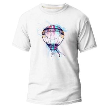 Imagem de Camiseta Básica Algodão Premium Estampa Digital Balão DTF - Pavesi, Br