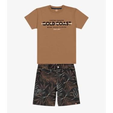 Imagem de Conjunto Infantil Menino Trick Nick Marrom-Masculino