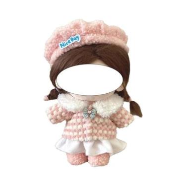 Imagem de Roupas De Boneca De Algodão De 20cm Vestido Vintage Lolita Fofo Para A