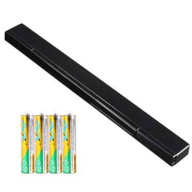 Imagem de Replacement Wii Wire-less Sensor Bar, Motion Sensor Signal Receiver for Nintendo Wii and Wii U Console with Stable Stand and 4 AAA Batteries(Black)