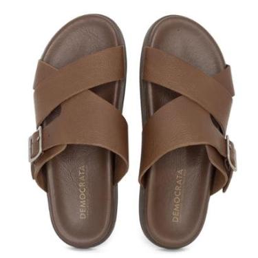 Imagem de Sandália Masculina Democrata Casual Dock Couro Durável Confortável 554101-Masculino