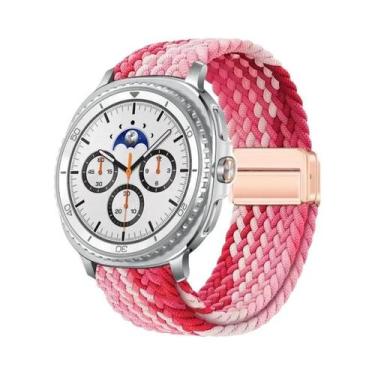 Imagem de Pulseira Magnética De Nylon Trançado De 40mm 44mm 46mm Para Samsung Ga