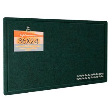 Imagem de Quadro de avisos, placa de feltro de 91 x 61 cm - quadro de pinos decorativo, quadro de cortiça alternativo para parede, quadro de imagem dobrável de 9 x 5 cm, quadro de visão autoadesivo, quadro de