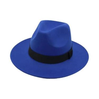 Imagem de Chapéus Jazz De Lã Unissex Com Aba Larga Estilo Inglês Para Outono E I