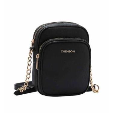 Imagem de Bolsa Feminina Original Transversal Chenson 84934 Preto-Feminino