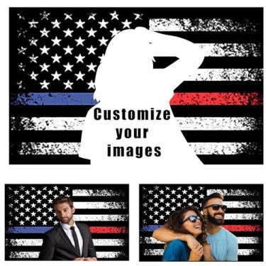 Imagem de Bandeira personalizada, bandeira personalizável, bandeiras personalizadas com logotipo/foto/rosto/texto, bandeira personalizada de cores vivas banner de pôster engraçado para concertos de quarto