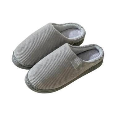 Imagem de Chinelos De Inverno Quentes Para Homens E Mulheres, Antiderrapantes, C