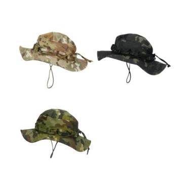 Imagem de Chapéu Camo Bucket Masculino Respirável Protetor Solar À Prova De Vent