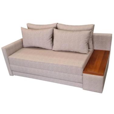 Imagem de Sofá  Cama Casal com Tampo Lateral Direito Tecido Acquablock  180cm - 