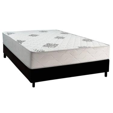 Imagem de Cama Box Casal: Colchão Ortopédico Inovaflex Comfort Premium+base Crc Corano Black (138x188)