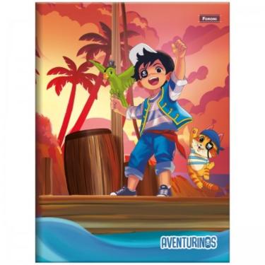 Imagem de Caderno Brochura Universitário Costurado 80f Aventurinos Foroni Estampa 2