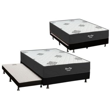 Imagem de Cama Box C/ Aux Conjugado Casal Inovaflex Star 138x188