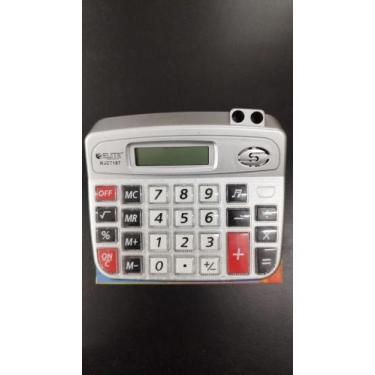 Imagem de Calculadora . Porcentagem 08 digitos ,Pilha AA ,Teclas com som , Auto 