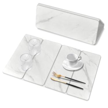 Imagem de Tapete de secagem de louça, tapetes absorventes ecológicos de terra de diatomáceas para combinar com qualquer bancada