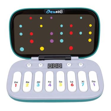 Imagem de Luocute Mini Brinquedo de Piano Infantil, Instrumento Musical LED Portátil Com Modos Interativos de Luz e Som, Brinquedo Educacional de Aprendizagem Musical para Crianças de 4 a 6 Anos (Verde)