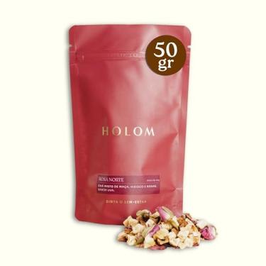 Imagem de Chá Infusão Rosa Norte Holom Maçã, Uva, Hibisco E Rosas 50g