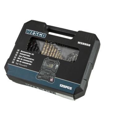 Imagem de Kit de Brocas e Bits com 125 Peças Wesco - WS9958
