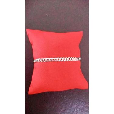 Imagem de Pulseira masculina escamada - 19cm 6mm - Prata 925, 6,0gramas, 19 cm