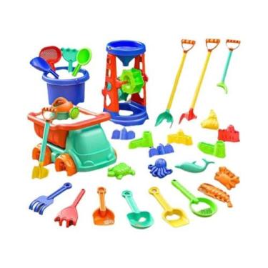 Imagem de Conjunto De Brinquedos De Praia Para Crianças Com 31 Peças, Balde De A