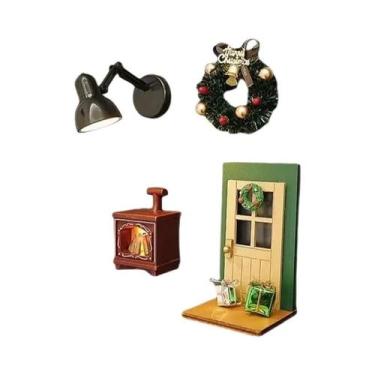 Imagem de Imãs De Geladeira De Madeira Brilhantes, Decorações De Guirlanda De Na